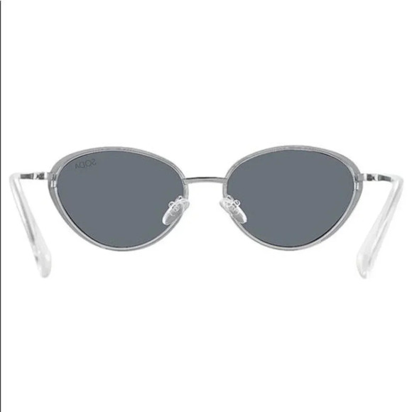 SODA SHADES BOSTON SILVER BLACK UNISEX POLARIZED SUNGLASSES - Picture 9 of 14